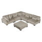 8555GB*6OT - (6)6-Piece Modular Sectional with Ottoman
