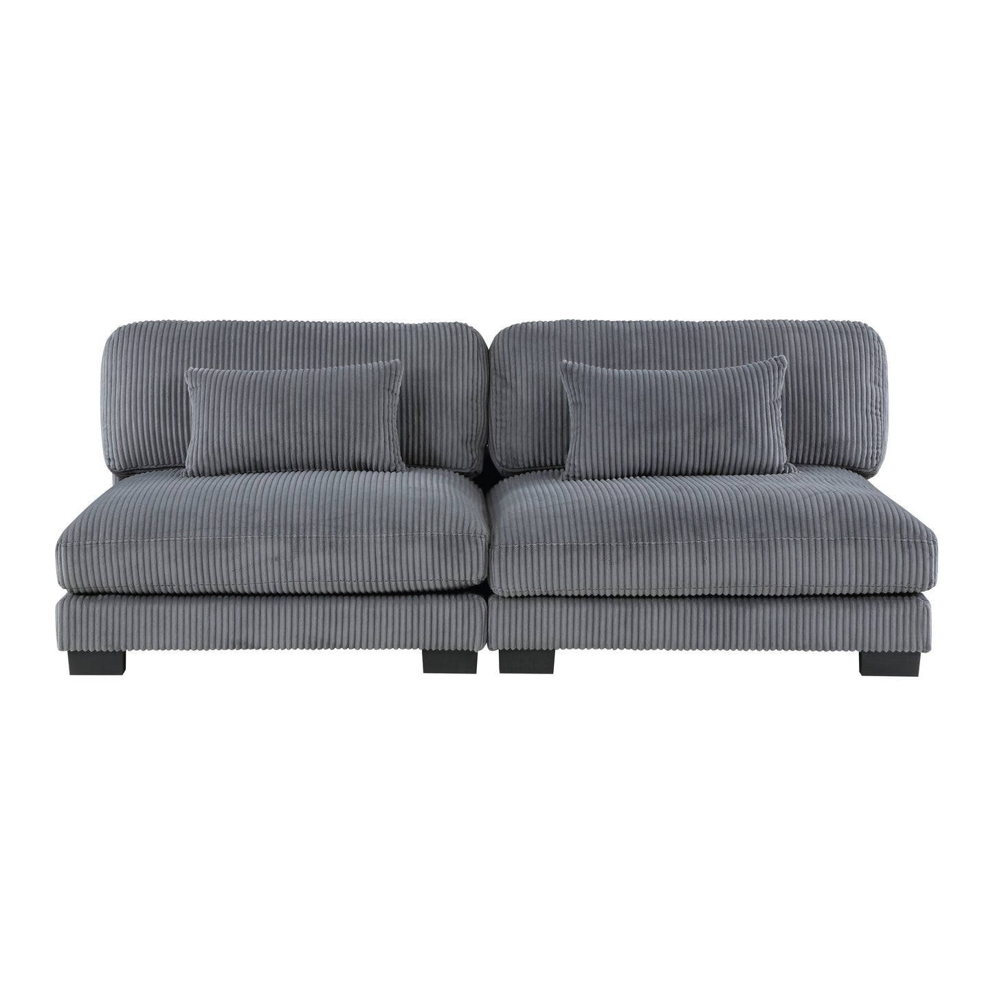 8555GY*6OT - (6)6-Piece Modular Sectional with Ottoman