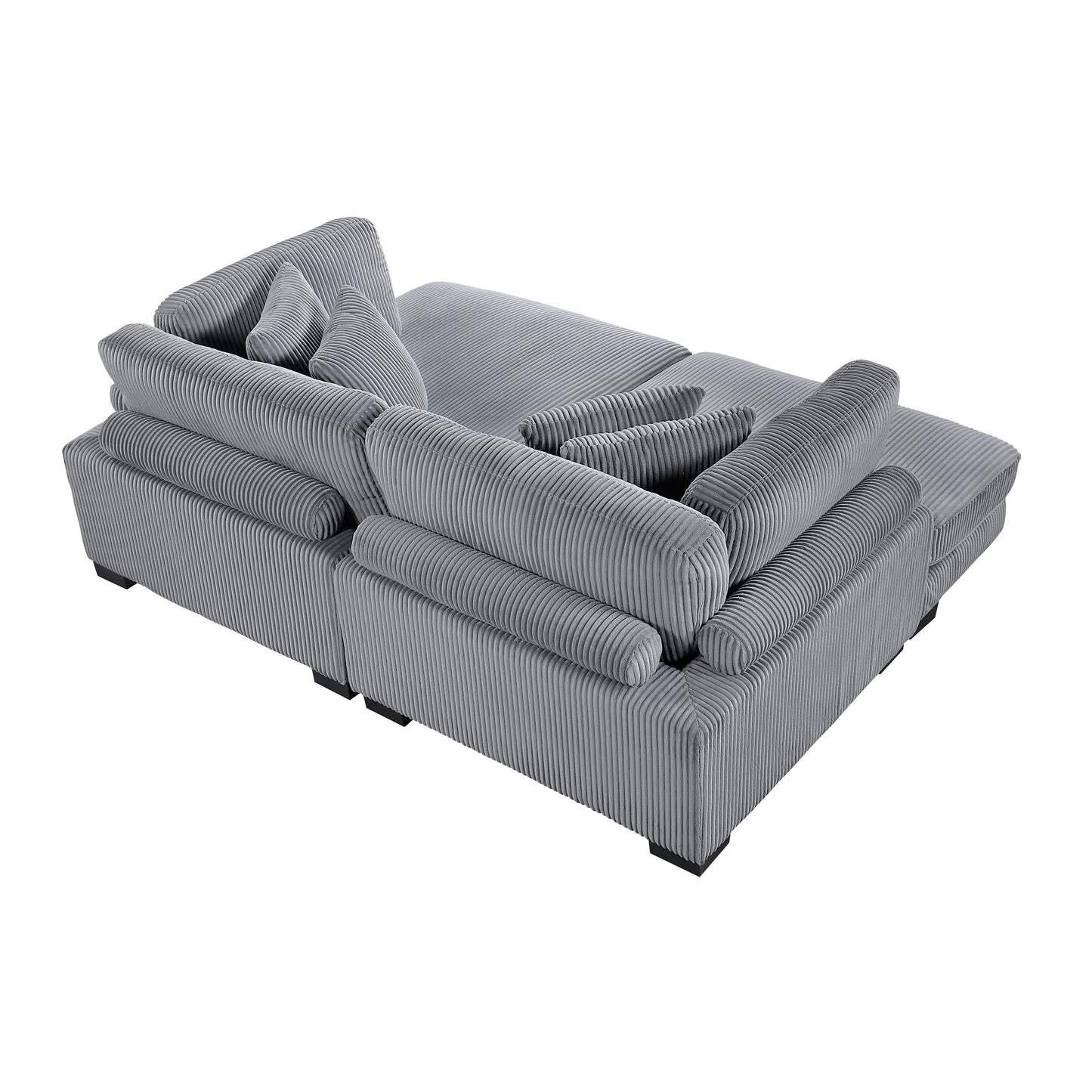 8555GY*2VC - (2)2-Piece Chaise Lounge