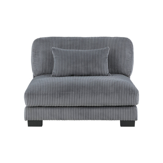 8555GY*3CRACOT - (5)5-Piece Modular Sectional with Ottoman