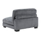 8555GY*2AC2VC - (4)4-Piece Modular Sectional with Reversible Chaise