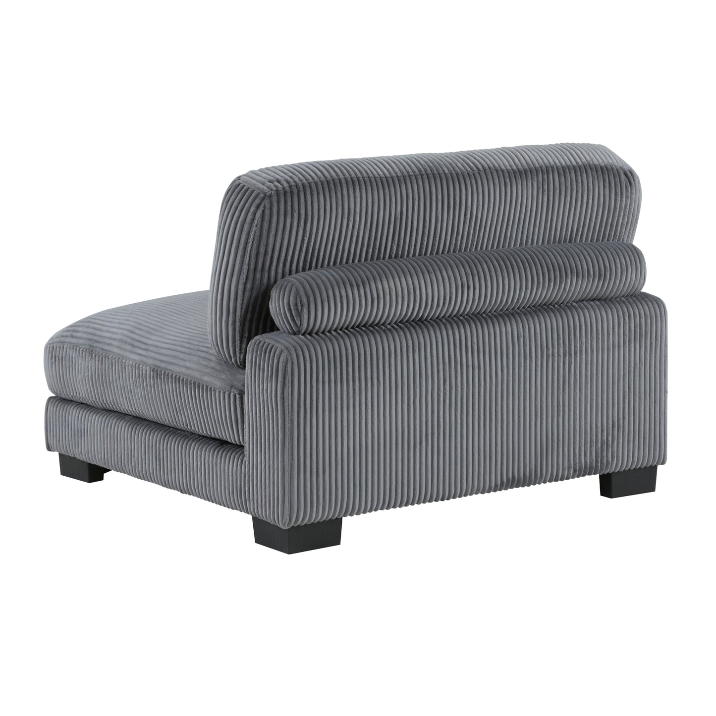 8555GY*CR2ACVCOT - (5)5-Piece Modular Sectional with Reversible Chaise and Ottoman