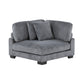 8555GY*CRACVC - (3)3-Piece Modular Sectional with Reversible Chaise