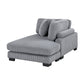 8555GY*CRACVCOT - (4)4-Piece Modular Sectional with Reversible Chaise and Ottoman