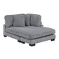8555GY*CR2ACVCOT - (5)5-Piece Modular Sectional with Reversible Chaise and Ottoman