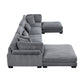 8555GY*2CR2AC2OT - (6)6-Piece Modular Sectional with Ottomans