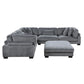 8555GY*3CR2ACOT - (6)6-Piece Modular Sectional with Ottoman