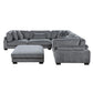 8555GY*3CR2ACOT - (6)6-Piece Modular Sectional with Ottoman
