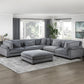 8555GY*3CR2ACOT - (6)6-Piece Modular Sectional with Ottoman