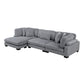 8555GY*CRACVC - (3)3-Piece Modular Sectional with Reversible Chaise
