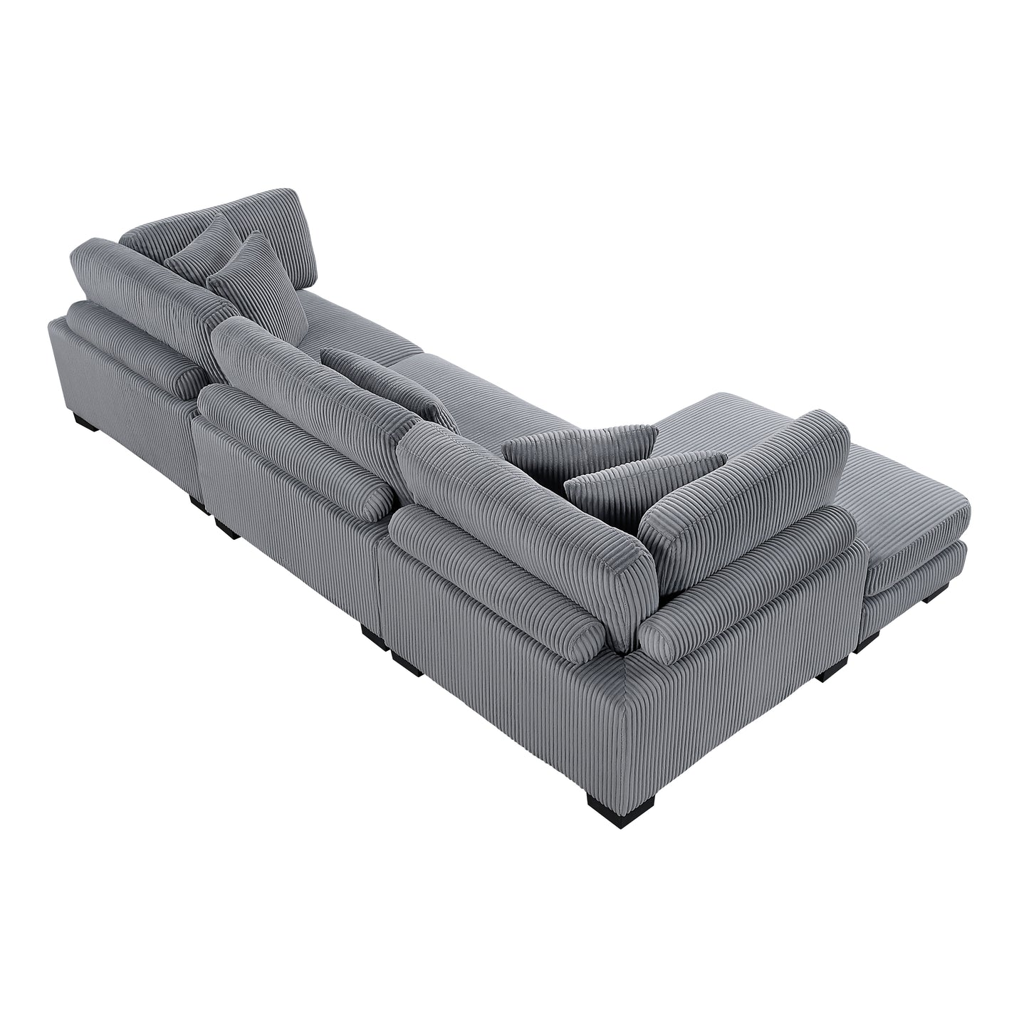 8555GY*CRACVC - (3)3-Piece Modular Sectional with Reversible Chaise