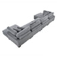8555GY*2AC2VC - (4)4-Piece Modular Sectional with Reversible Chaise