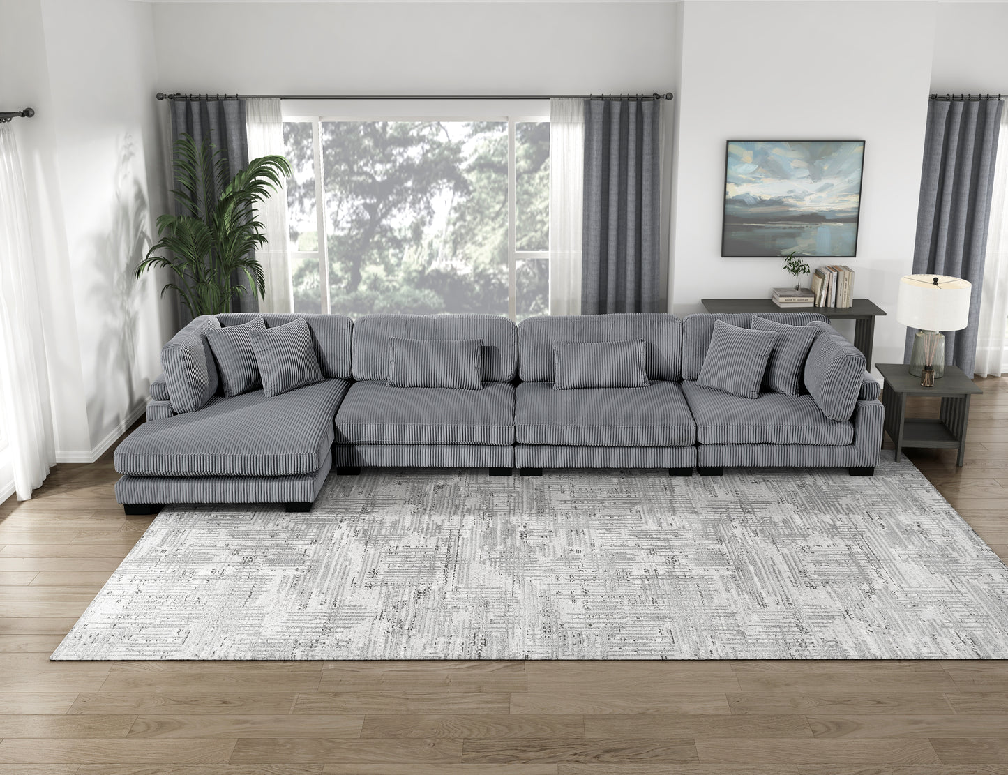 8555GY-VC - Reversible Chaise