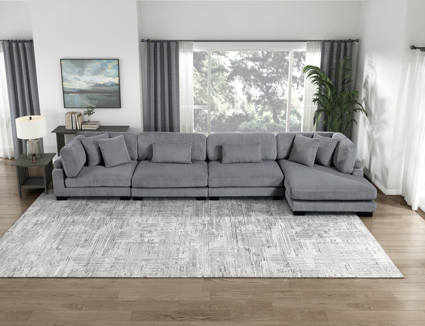 8555GY-VC - Reversible Chaise