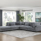 8555GY*5OT - (5)5-Piece Modular Sectional with Ottoman