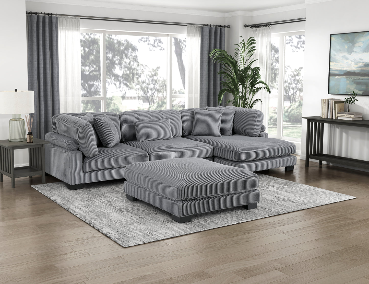 8555GY-VC - Reversible Chaise