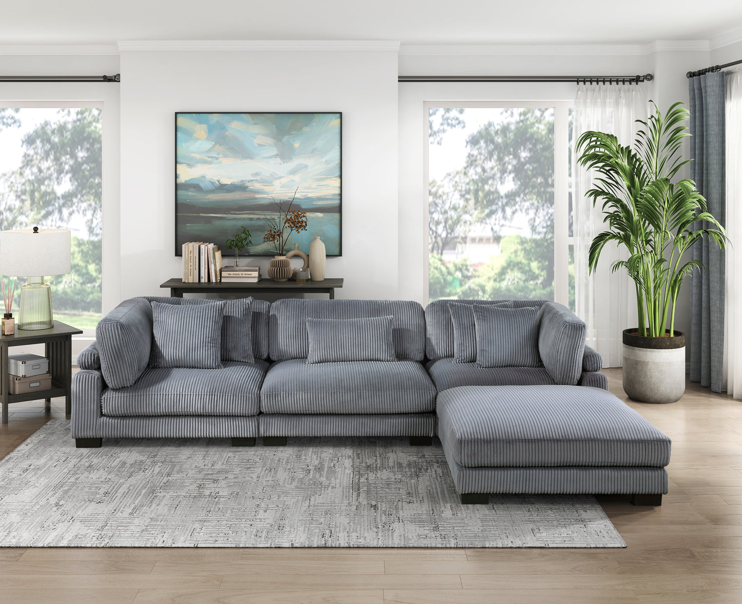 8555GY-AC - Armless Chair