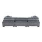 8555GY*4OT - (4)4-Piece Modular Sectional with Ottoman