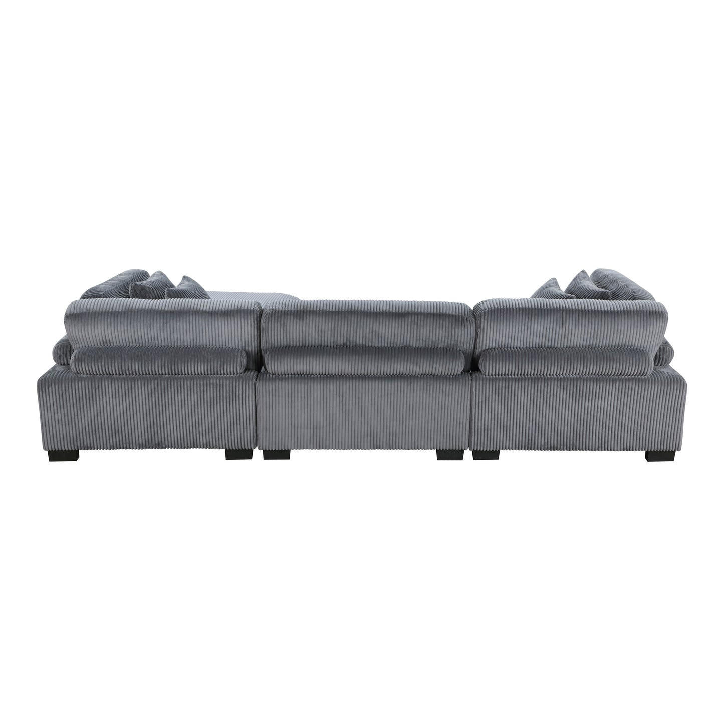 8555GY*4OT - (4)4-Piece Modular Sectional with Ottoman
