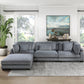 8555GY*4OT - (4)4-Piece Modular Sectional with Ottoman