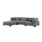 8555GY*4OT - (4)4-Piece Modular Sectional with Ottoman