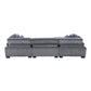 8555GY*4OT - (4)4-Piece Modular Sectional with Ottoman