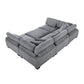 8555GY*6OT - (6)6-Piece Modular Sectional with Ottoman