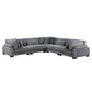 8555GY*2AC3CR - (5)5-Piece Modular Sectional