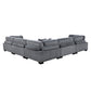 8555GY*2AC3CR - (5)5-Piece Modular Sectional