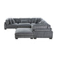 8555GY*3CR2ACOT - (6)6-Piece Modular Sectional with Ottoman
