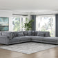8555GY*5OT - (5)5-Piece Modular Sectional with Ottoman