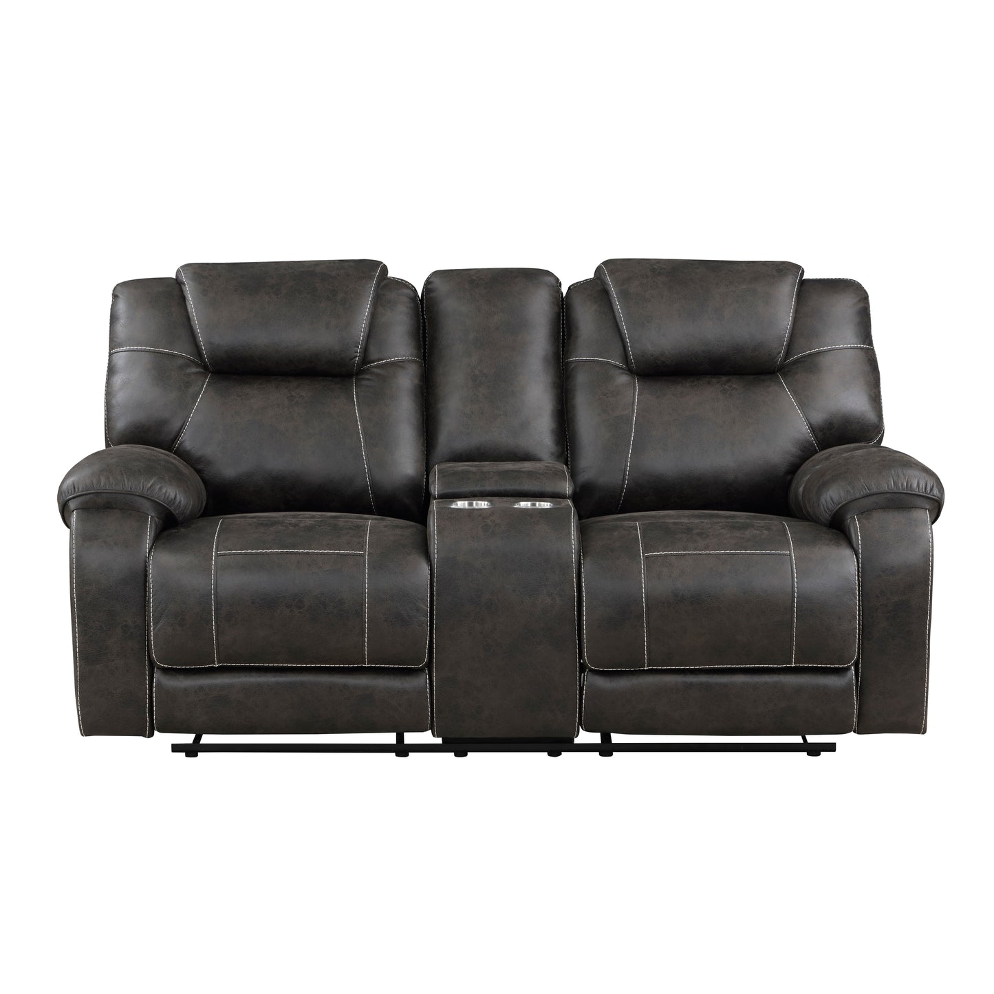 8560PM-2 - Double Reclining Love Seat with Center Console