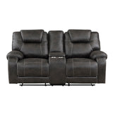 8560PM-2 - Double Reclining Love Seat with Center Console