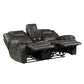 8560PM-2 - Double Reclining Love Seat with Center Console