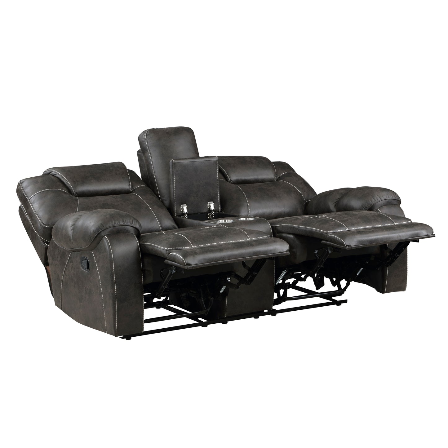 8560PM-2 - Double Reclining Love Seat with Center Console