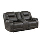 8560PM-2 - Double Reclining Love Seat with Center Console