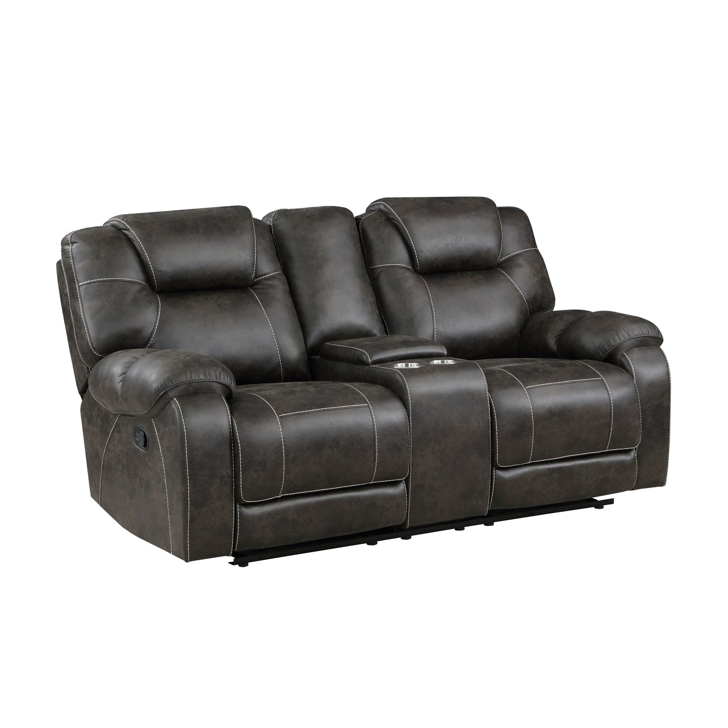 8560PM-2 - Double Reclining Love Seat with Center Console