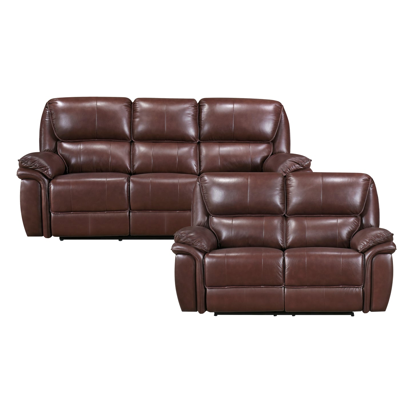 8588BR*2 - 2pc Set: Sofa, Love