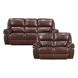 8588BR*2 - 2pc Set: Sofa, Love