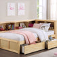 B2043BC-1BCT* - (4) Twin Bookcase Corner Bed with Storage Boxes