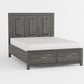 1450WHT-1* - (3) Twin Platform Bed with Footboard Storage