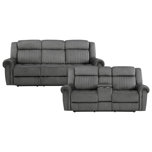 9204CC*2PW - 2pc Set: Sofa, Love (Power)