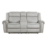 9204MT-2PW - Power Double Reclining Love Seat with Center Console