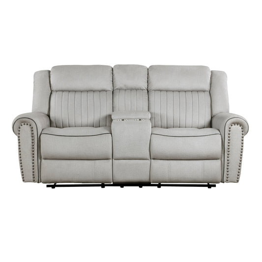 9204MT-2 - Double Reclining Love Seat with Center Console