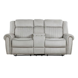 9204MT-2 - Double Reclining Love Seat with Center Console