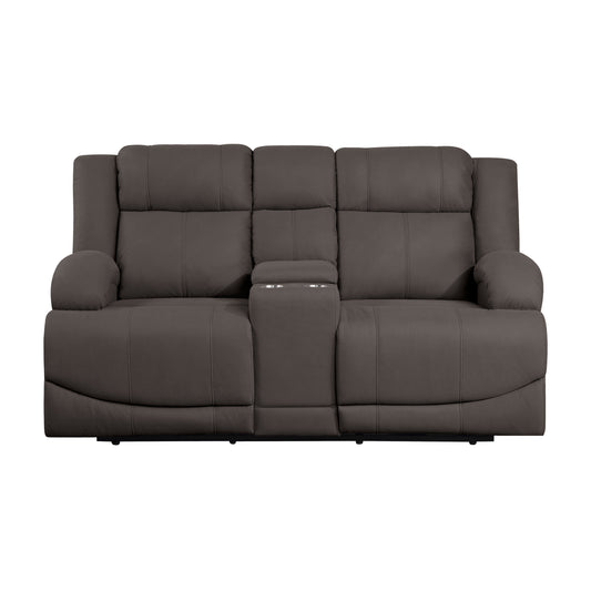 9207CHC-2PW - Power Double Reclining Love Seat with Center Console