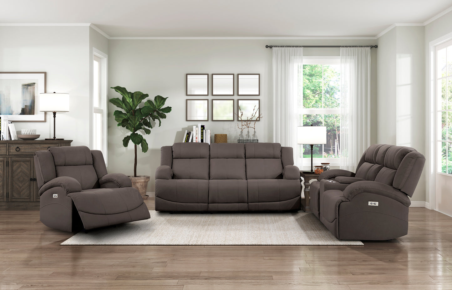 9207CHC-3PW - Power Double Reclining Sofa