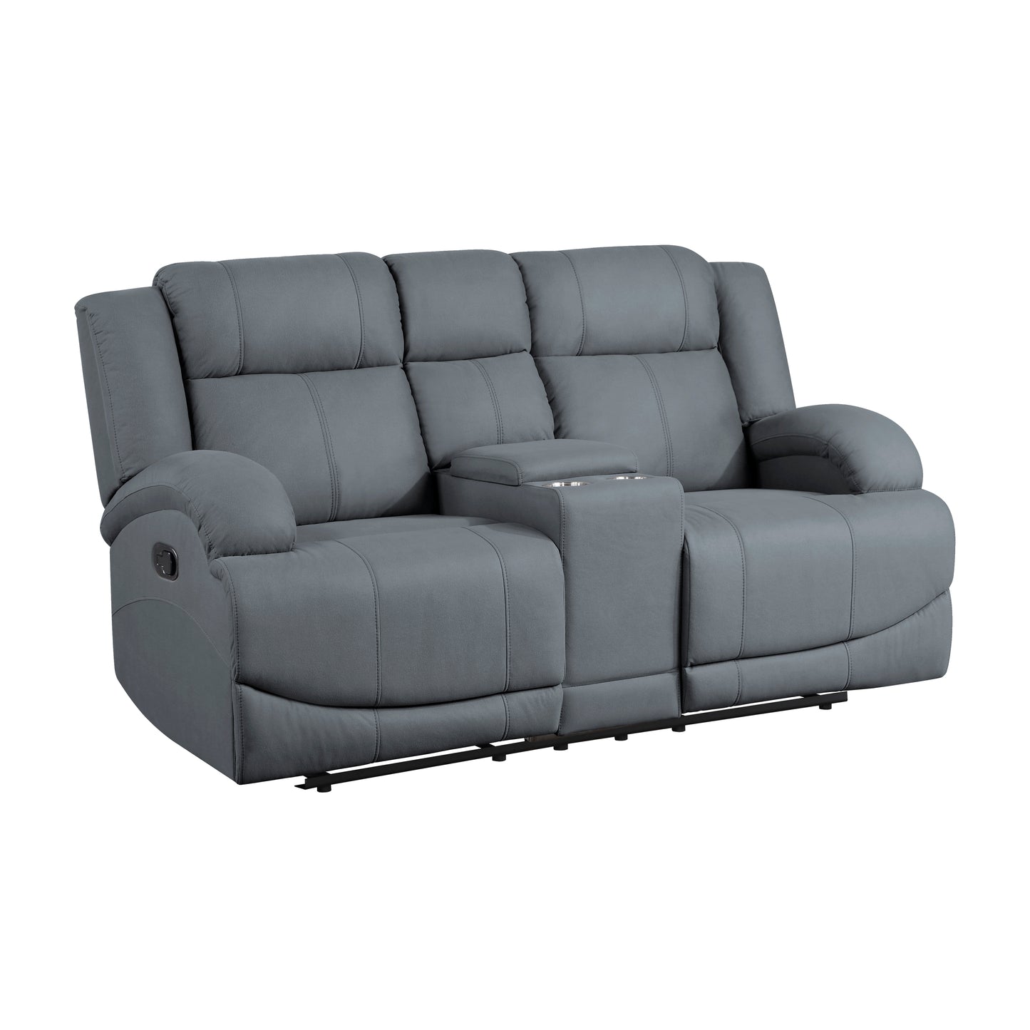 9207GPB-2 - Double Reclining Love Seat with Center Console