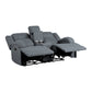 9207GPB-2 - Double Reclining Love Seat with Center Console