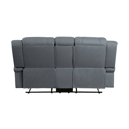 9207GPB-2 - Double Reclining Love Seat with Center Console